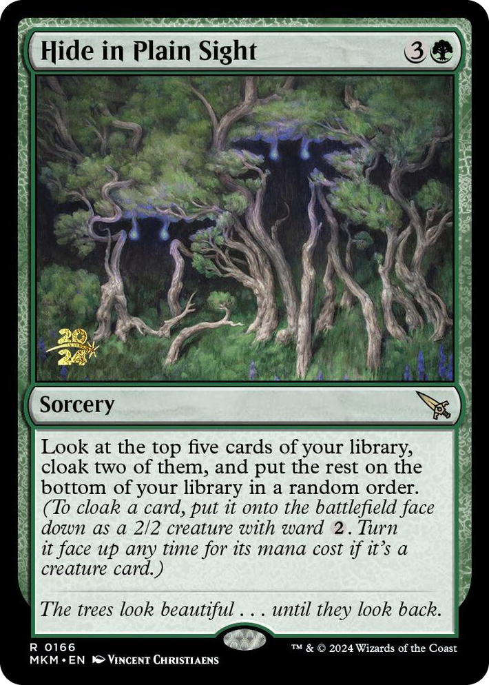 0166 Hide in Plain Sight R Prerelease Cards