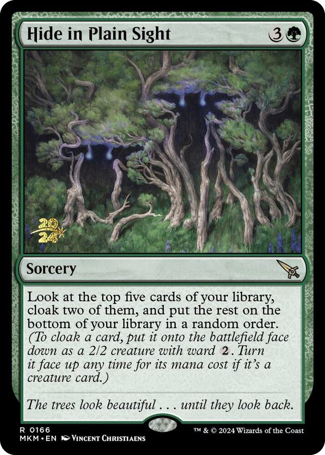 0166 Hide in Plain Sight R Prerelease Cards