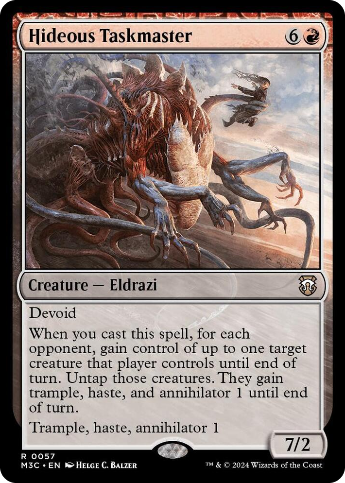 0057 Hideous Taskmaster (Ripple Foil) R Commander: Modern Horizons 3