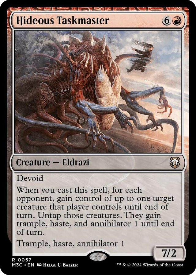 0057 Hideous Taskmaster (Ripple Foil) R Commander: Modern Horizons 3