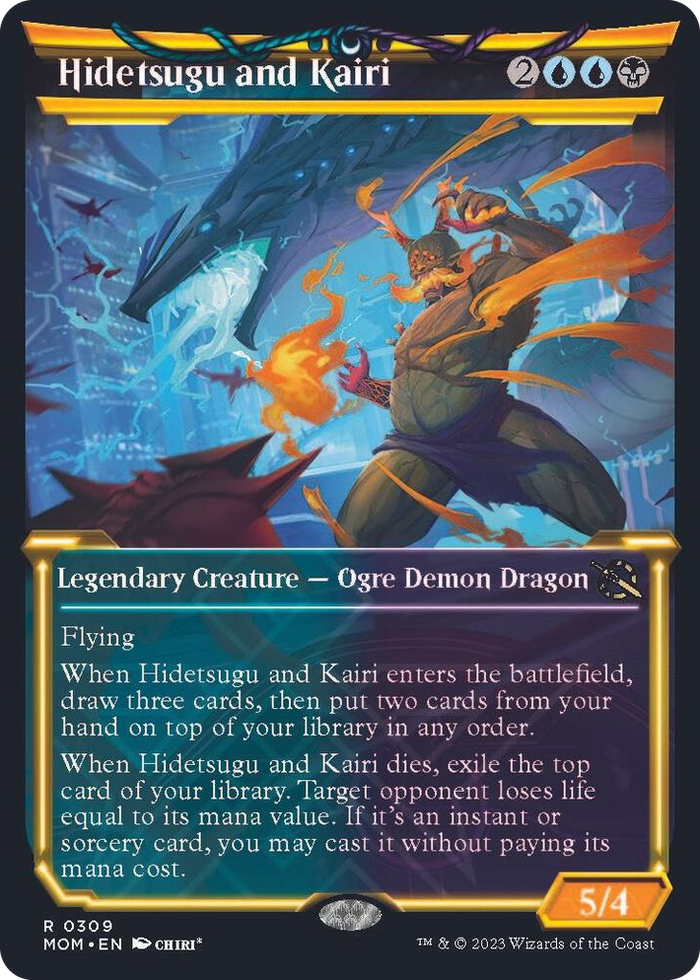 Hidetsugu and Kairi (Showcase) #309 R - March of the Machine Pokemon card
