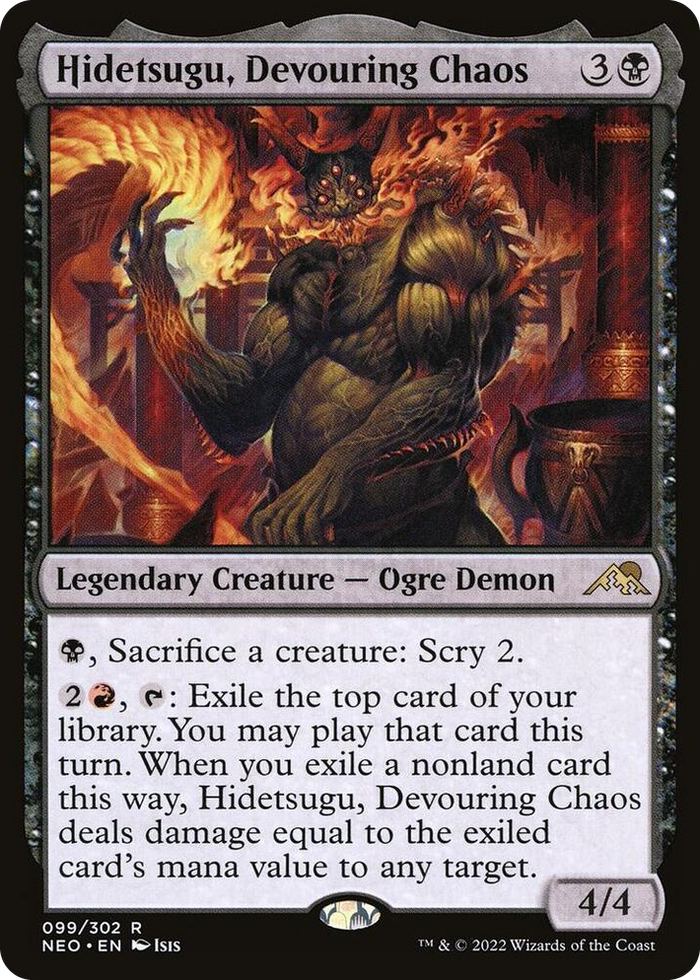 Hidetsugu, Devouring Chaos #99 R - Kamigawa: Neon Dynasty Pokemon card