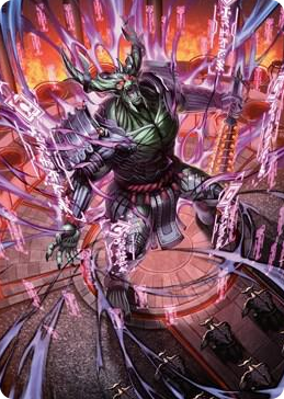 0056 Hidetsugu, Devouring Chaos Art Card S Art Series: Kamigawa: Neon Dynasty