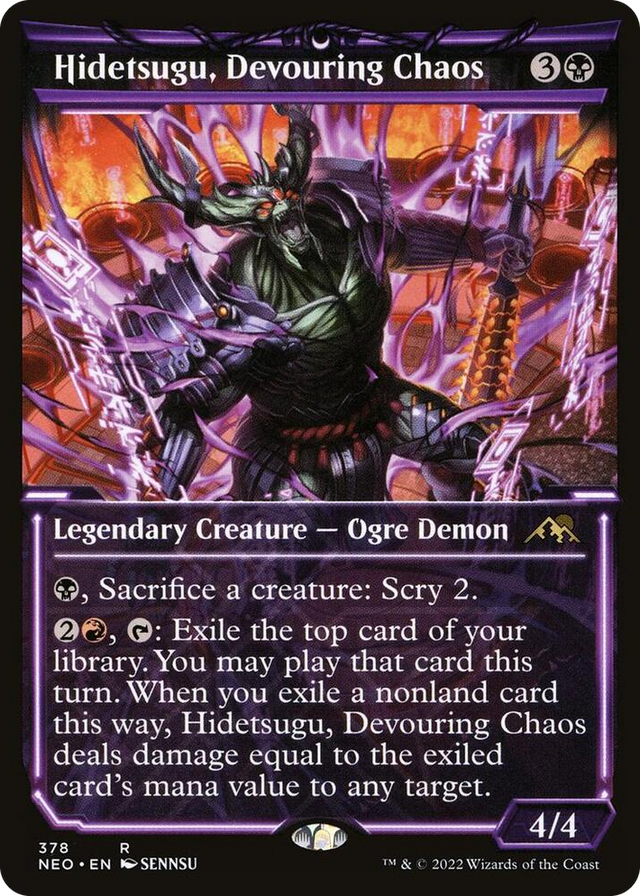 0378 Hidetsugu, Devouring Chaos (Showcase) R Kamigawa: Neon Dynasty