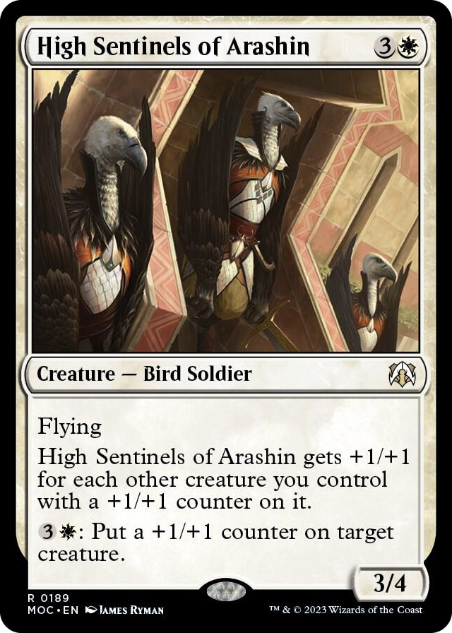 High Sentinels of Arashin #189 R - Commander: March of the Machine Pokemon card