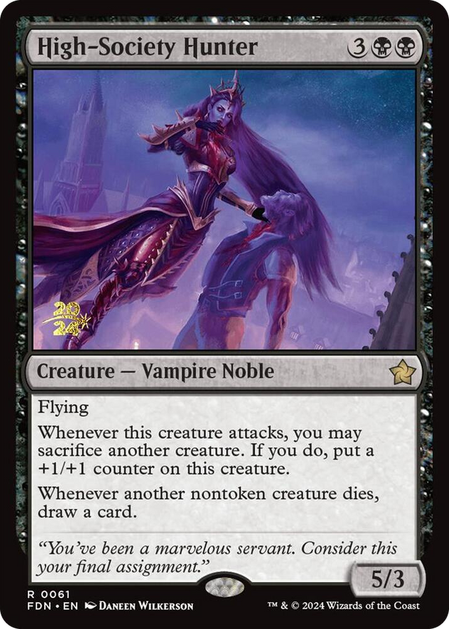0061 High-Society Hunter R Prerelease Cards