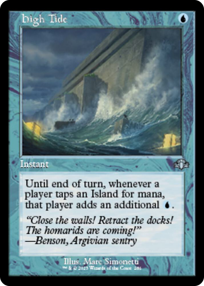 High Tide (Retro Frame) #286 U - Dominaria Remastered Pokemon card