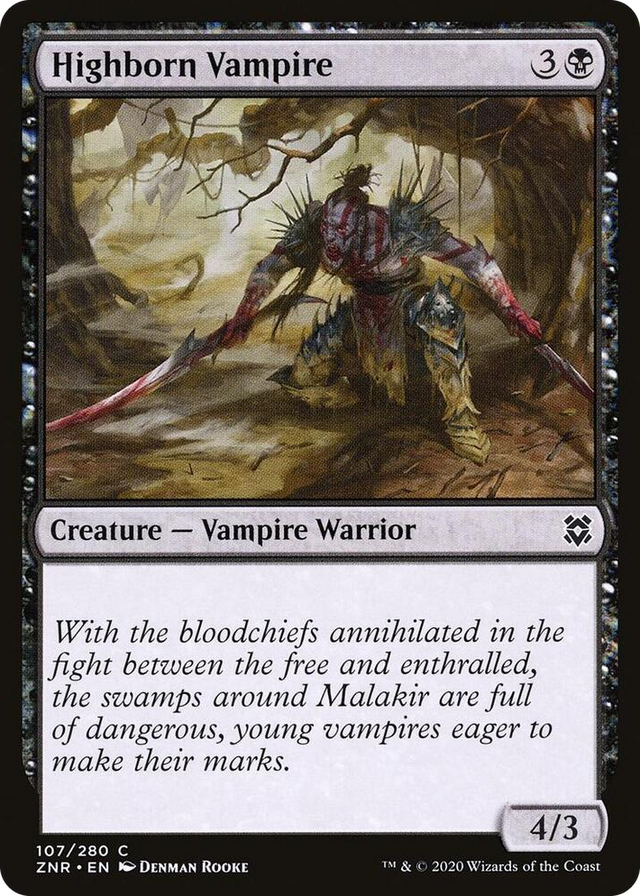 0107 Highborn Vampire C Zendikar Rising