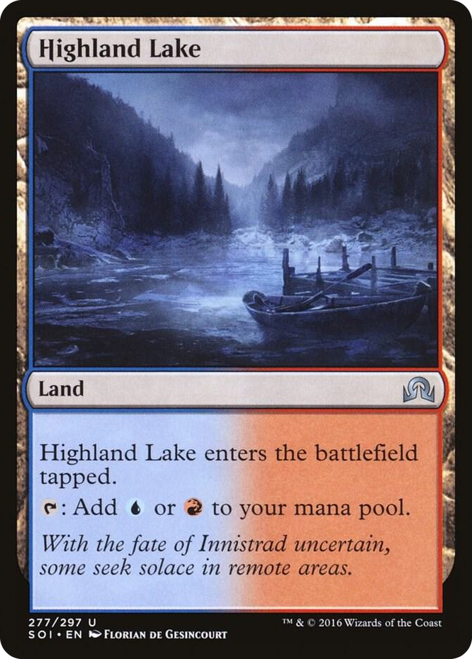 Highland Lake #277 U - Shadows over Innistrad Pokemon card