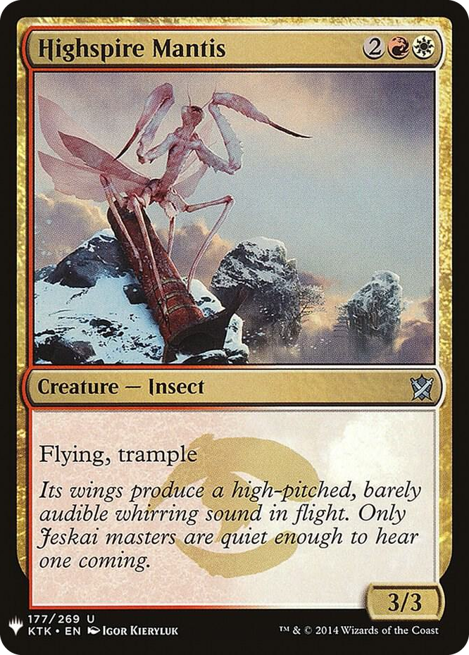 Highspire Mantis #177 U - The List Reprints Pokemon card