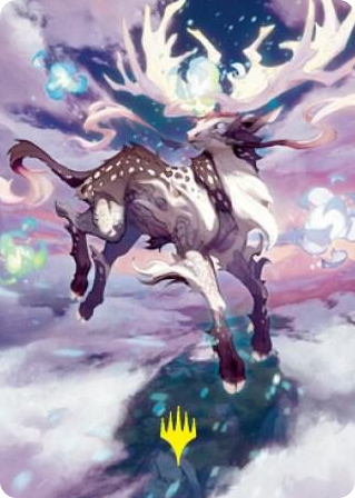 0068 Hinata, Dawn-Crowned Art Card (Gold-Stamped Signature) S Art Series: Kamigawa: Neon Dynasty
