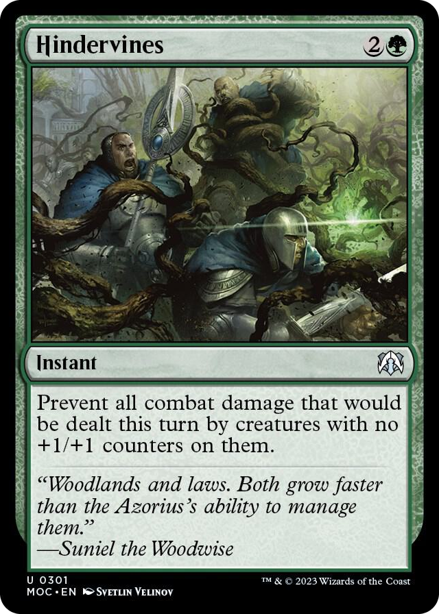 Hindervines #301 U - Commander: March of the Machine Pokemon card