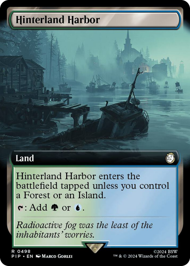 0498 Hinterland Harbor (Extended Art) R Universes Beyond: Fallout