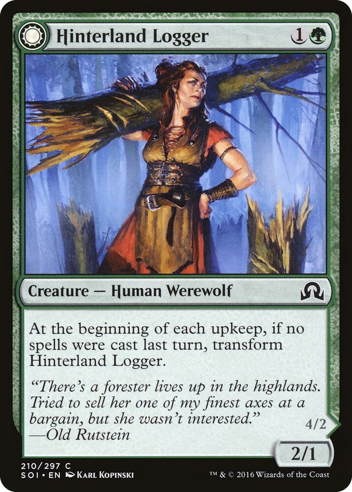 Hinterland Logger #210 C - Shadows over Innistrad Pokemon card