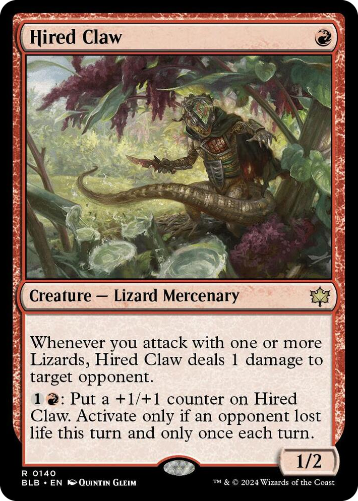 0140 Hired Claw R Bloomburrow