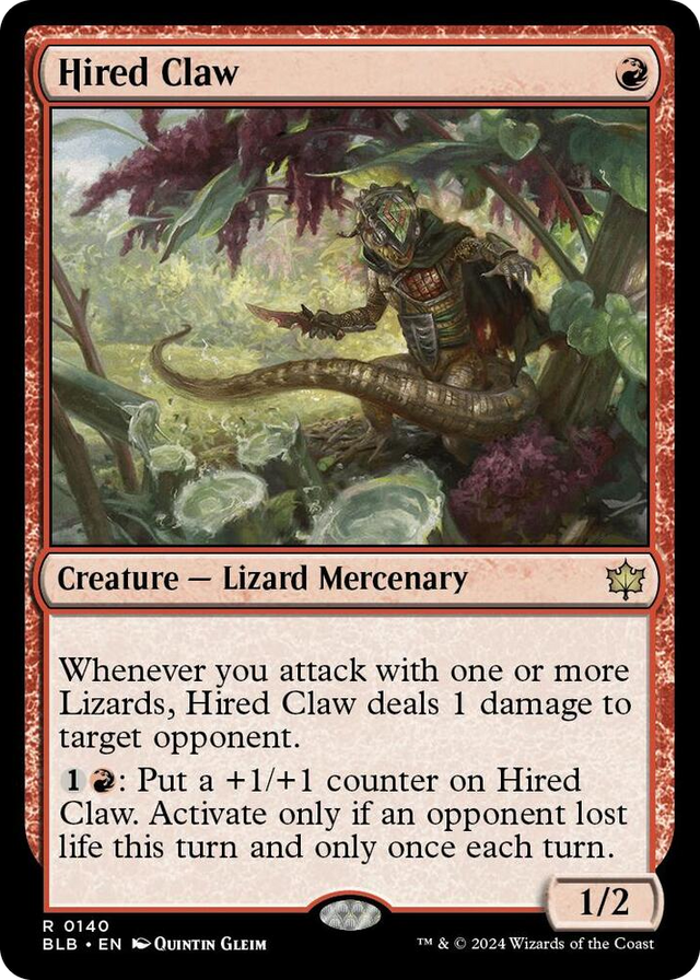 0140 Hired Claw R Bloomburrow