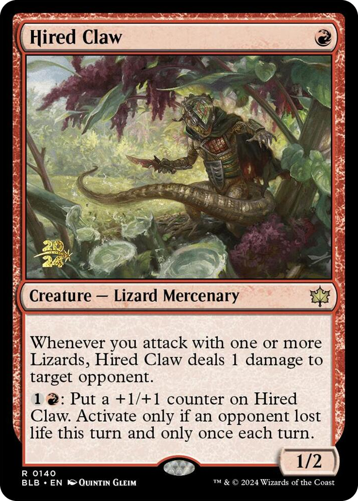 0140 Hired Claw R Prerelease Cards