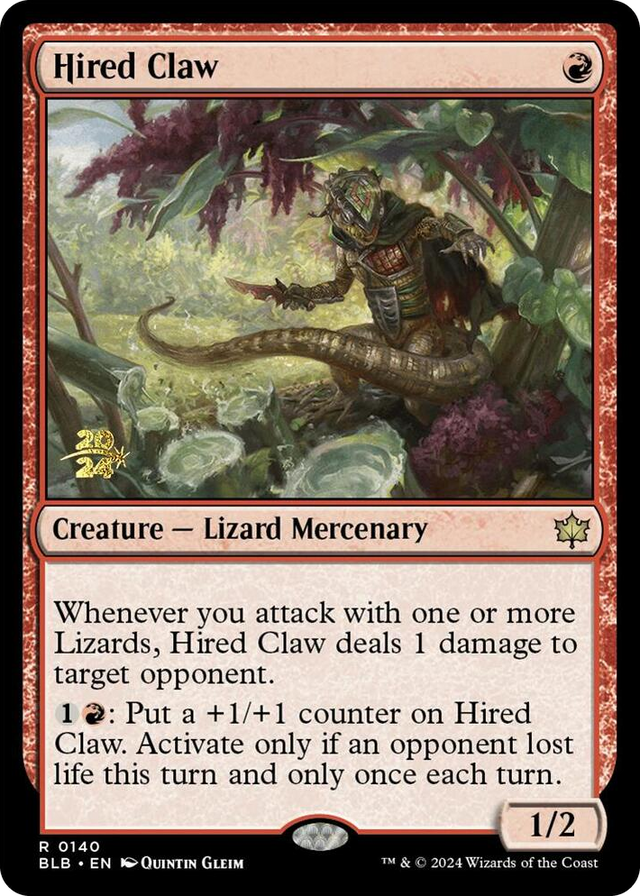0140 Hired Claw R Prerelease Cards