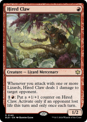 0140 Hired Claw R Promo Pack: Bloomburrow
