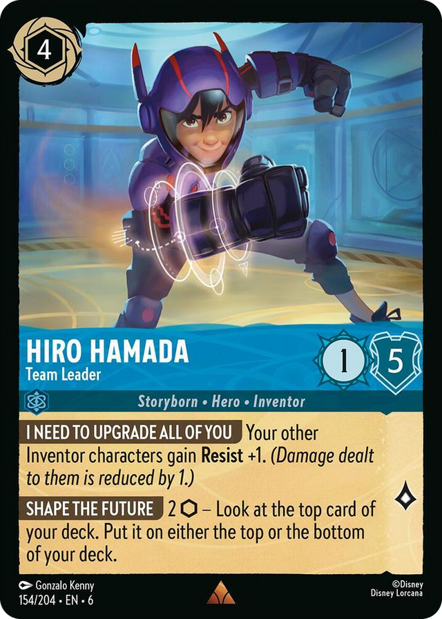 0154 Hiro Hamada - Team Leader Rare Azurite Sea