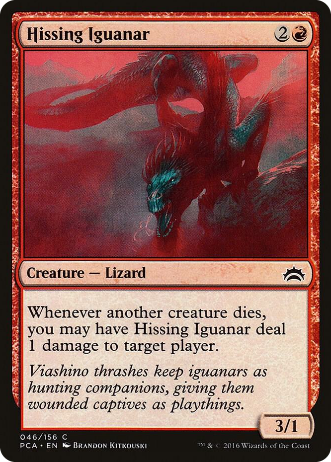 Hissing Iguanar #46 C - Planechase Anthology Pokemon card