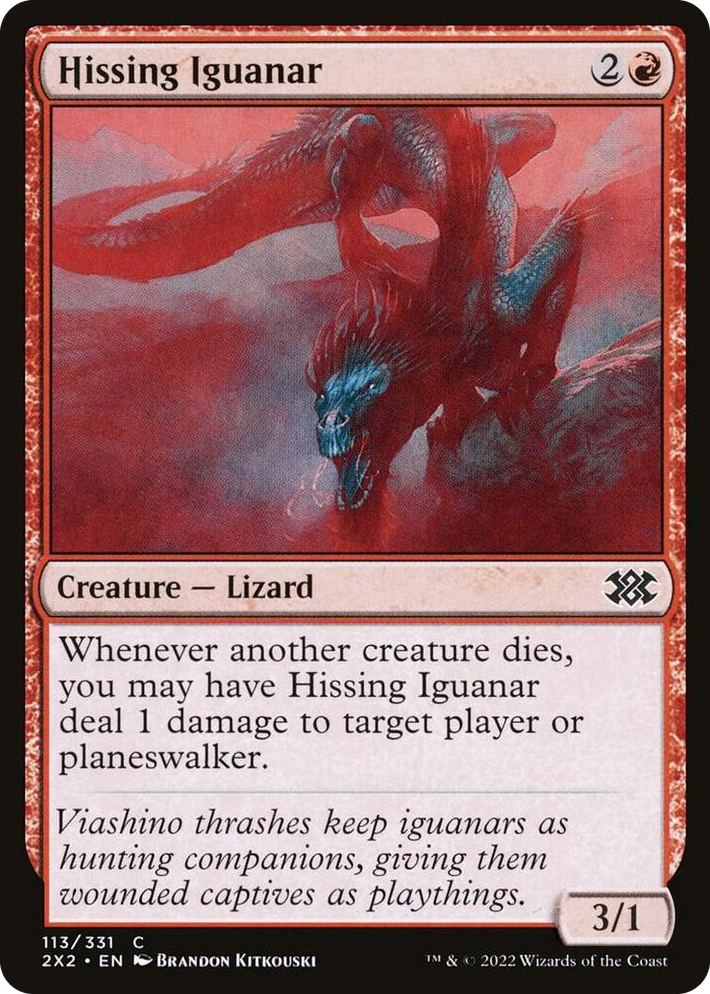 0113 Hissing Iguanar C Double Masters 2022