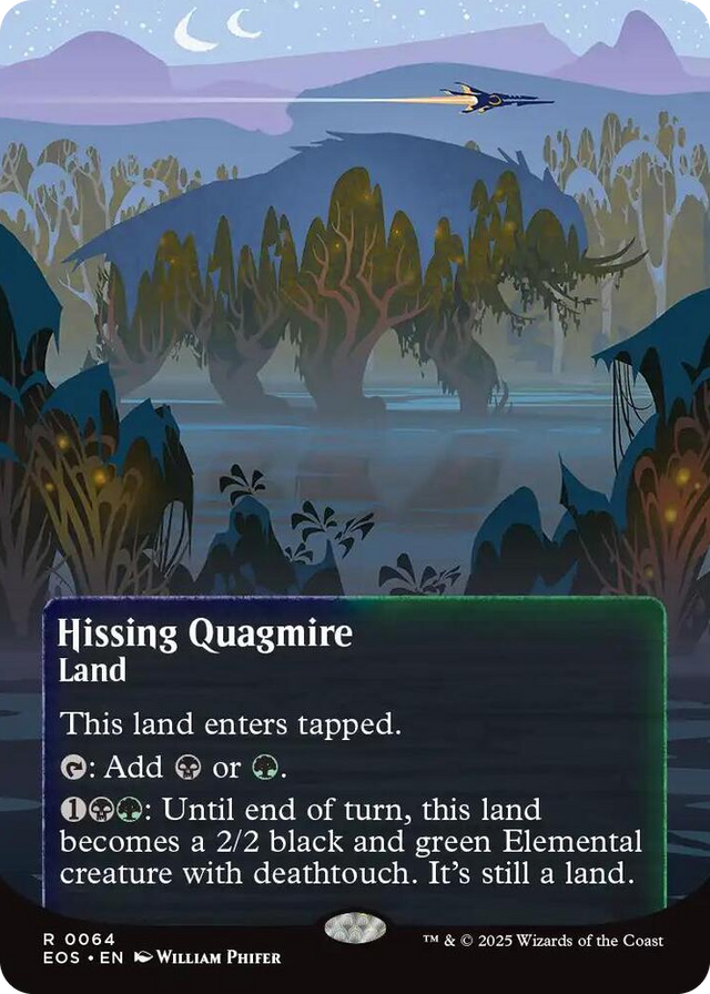 0064 Hissing Quagmire (0064) (Borderless) R Edge of Eternities: Stellar Sights