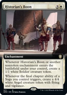 0071 Historian's Boon (Extended Art) R Commander: Dominaria United