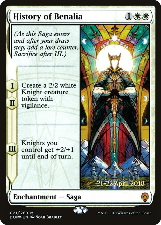 0021 History of Benalia M Prerelease Cards