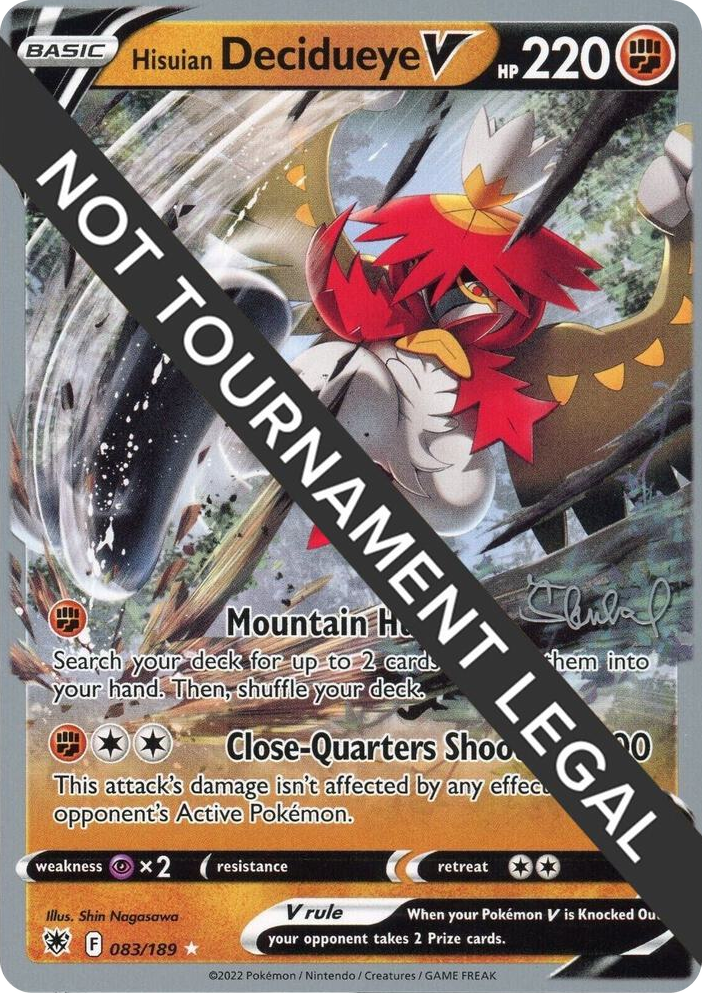 0083 Hisuian Decidueye V - 2022 (Ondrej Skubal) Ultra Rare World Championship Decks