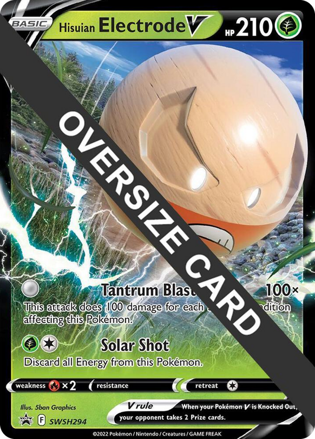 0294 Hisuian Electrode V - SWSH294 Promo Jumbo Cards