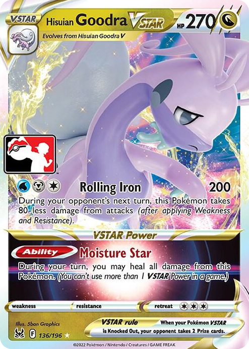0136 Hisuian Goodra VSTAR Ultra Rare Prize Pack Series Cards