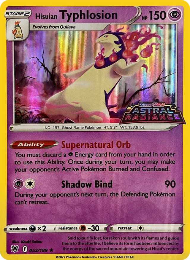 0052 Hisuian Typhlosion - 052/189 (GameStop Exclusive) Promo Miscellaneous Cards & Products
