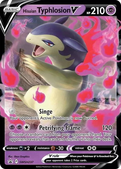 0237 Hisuian Typhlosion V - SWSH237 Promo Sword & Shield Promo Cards