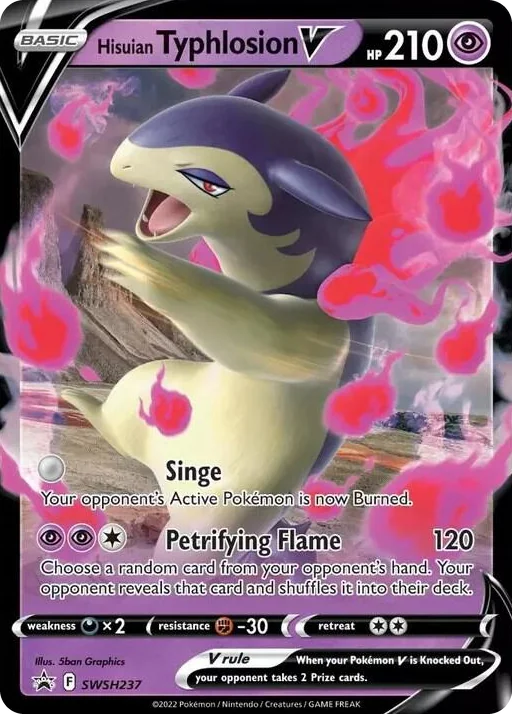 0237 Hisuian Typhlosion V - SWSH237 Promo Sword & Shield Promo Cards