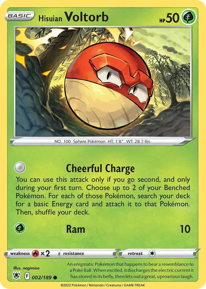 0002 Hisuian Voltorb - 002/189 (Cosmos Holo) Promo Deck Exclusives