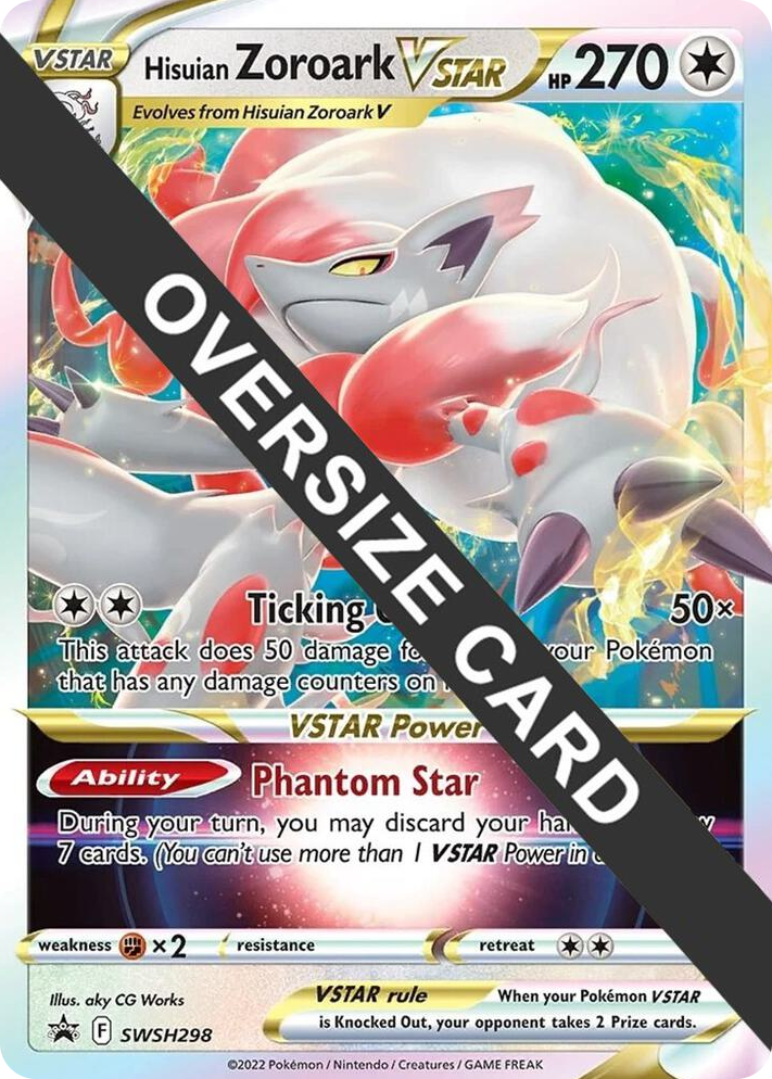 0298 Hisuian Zoroark VSTAR - SWSH298 Promo Jumbo Cards
