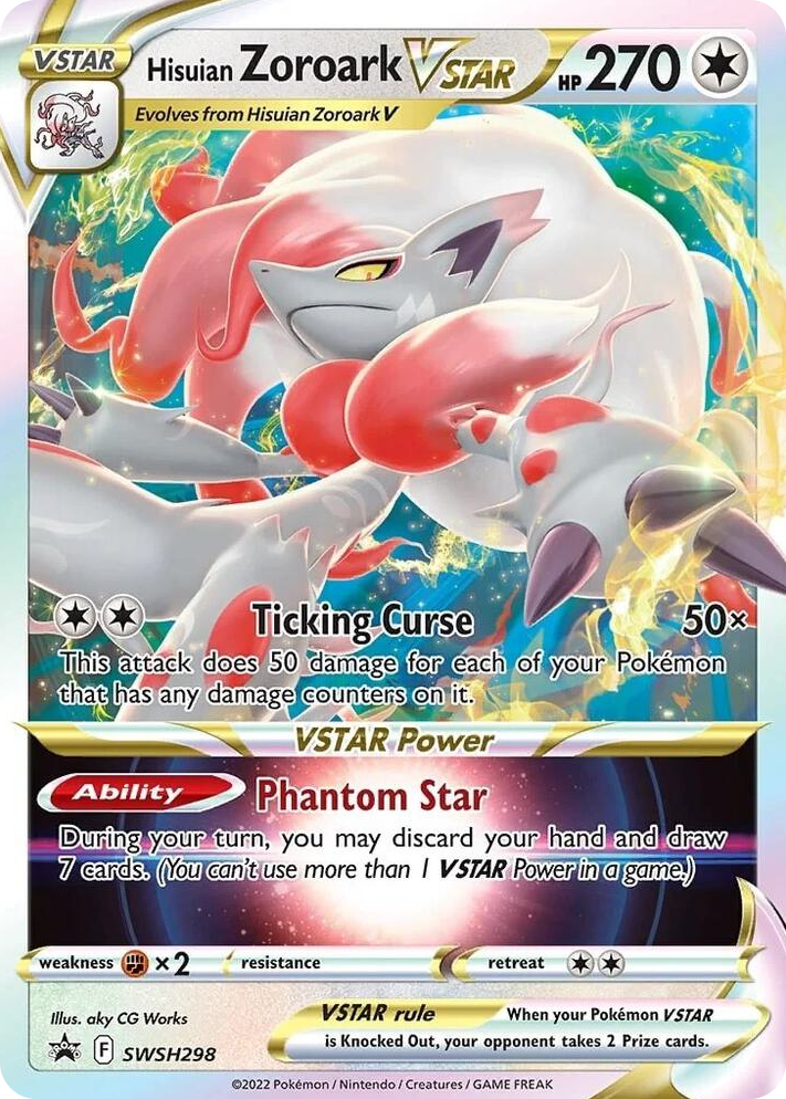 0298 Hisuian Zoroark VSTAR - SWSH298 Promo Sword & Shield Promo Cards