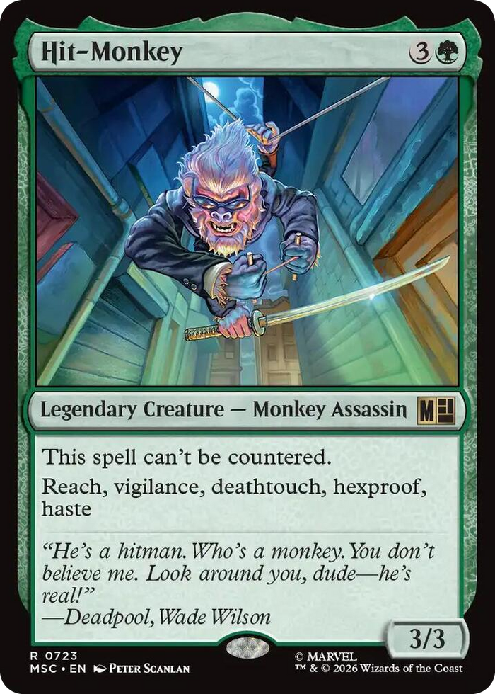 Hit-Monkey #723 R - Commander: Marvel Super Heroes Pokemon card