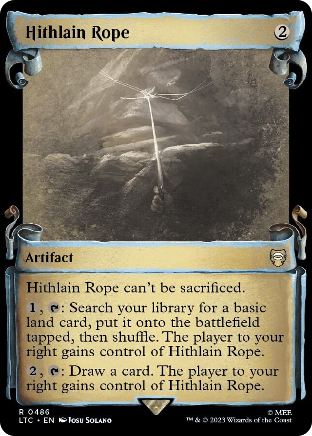 Hithlain Rope (Showcase Scrolls) #486 R - Commander: The Lord of the Rings: Tales of Middle-earth Pokemon card