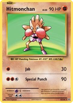 0062 Hitmonchan - 62/108 (XY Evolutions) Rare Deck Exclusives