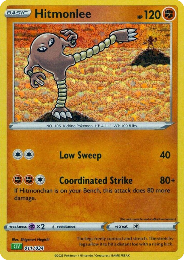 0011 Hitmonlee Classic Collection Trading Card Game Classic