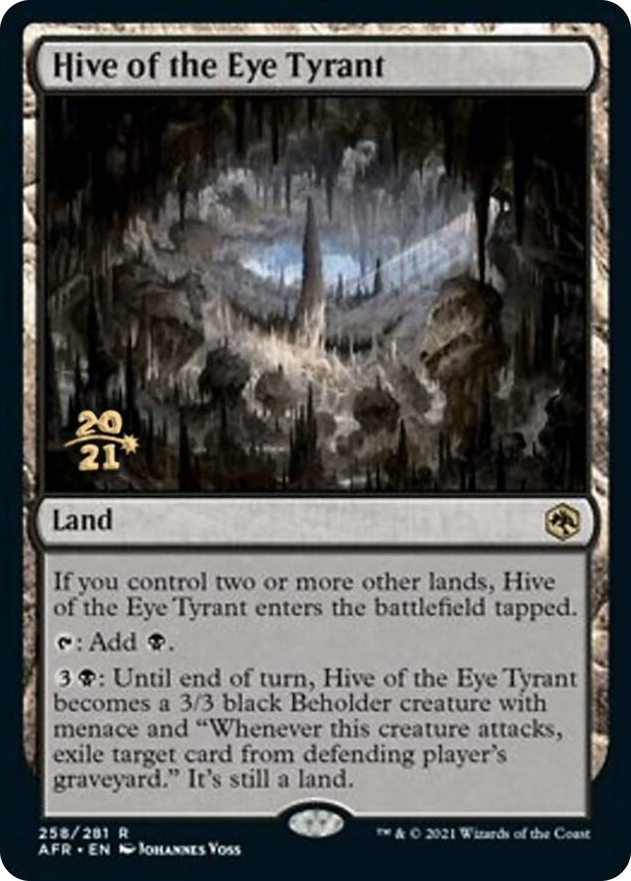 Hive of the Eye Tyrant #258 R - Prerelease Cards Pokemon card