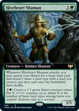 0390 Hiveheart Shaman (Extended Art) R Innistrad: Crimson Vow