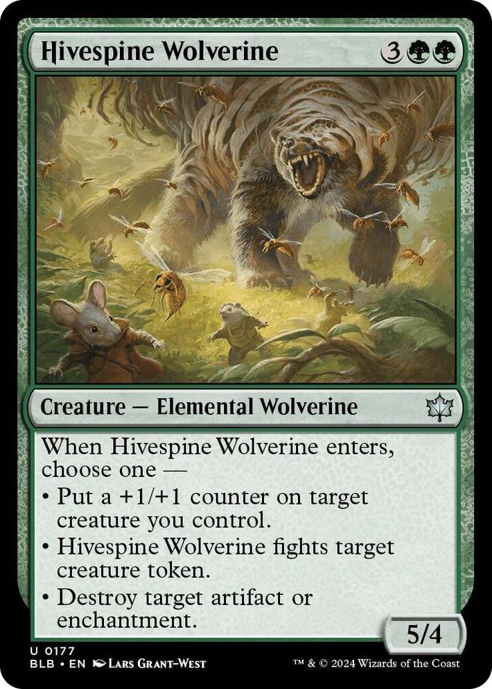 0177 Hivespine Wolverine U Bloomburrow