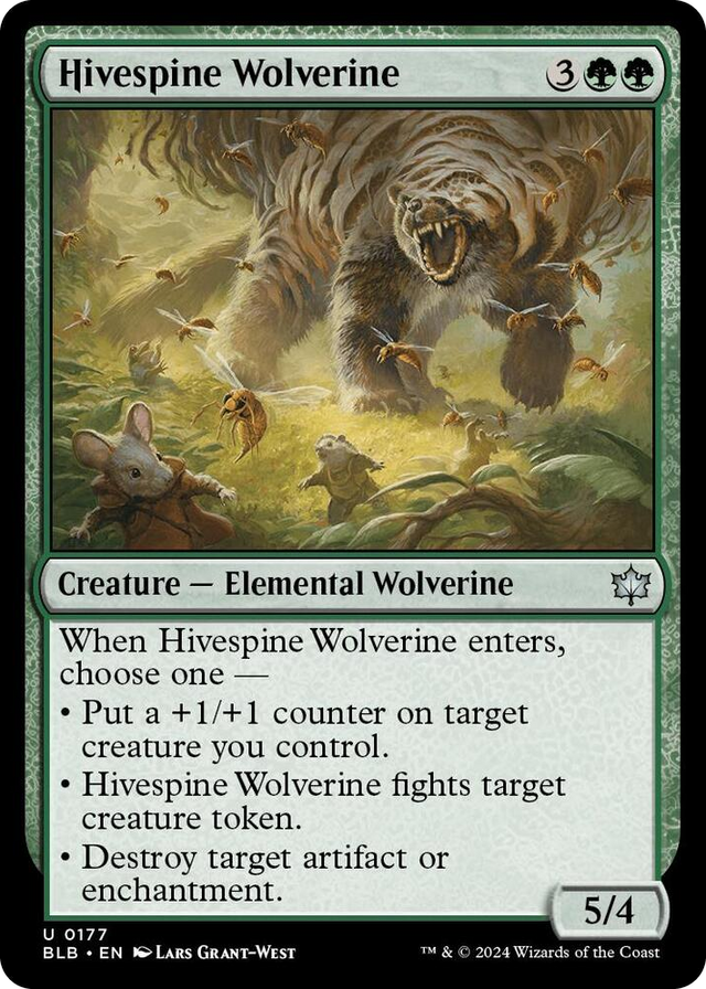 0177 Hivespine Wolverine U Bloomburrow