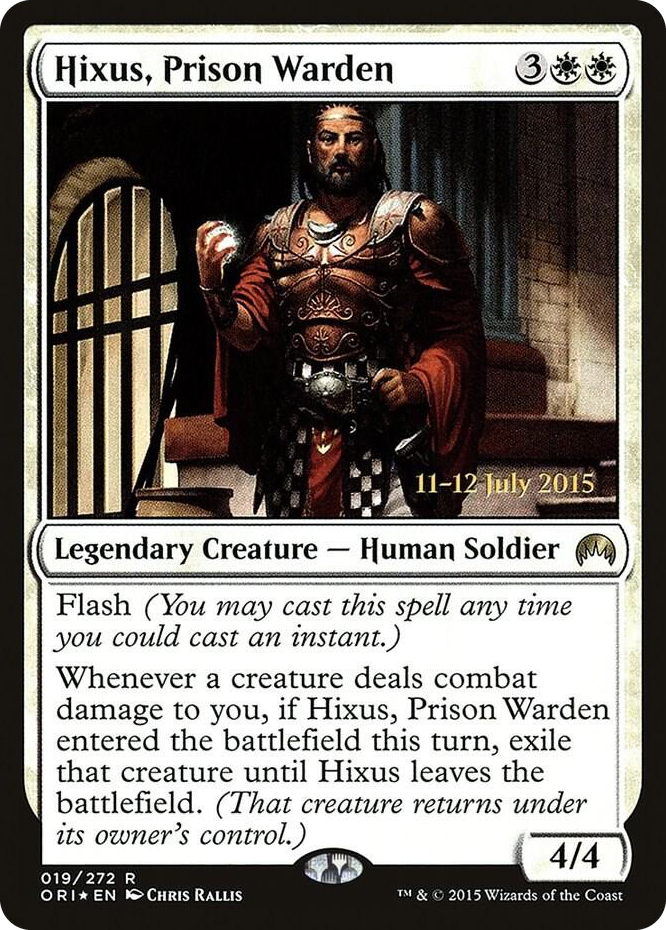 Hixus, Prison Warden #19 R - Prerelease Cards Pokemon card