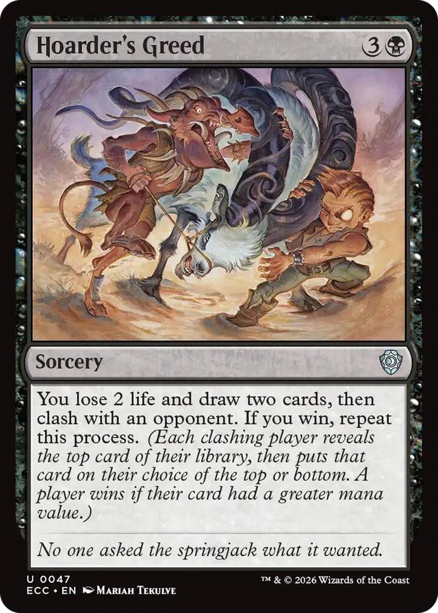 0047 Hoarder's Greed U Commander: Lorwyn Eclipsed