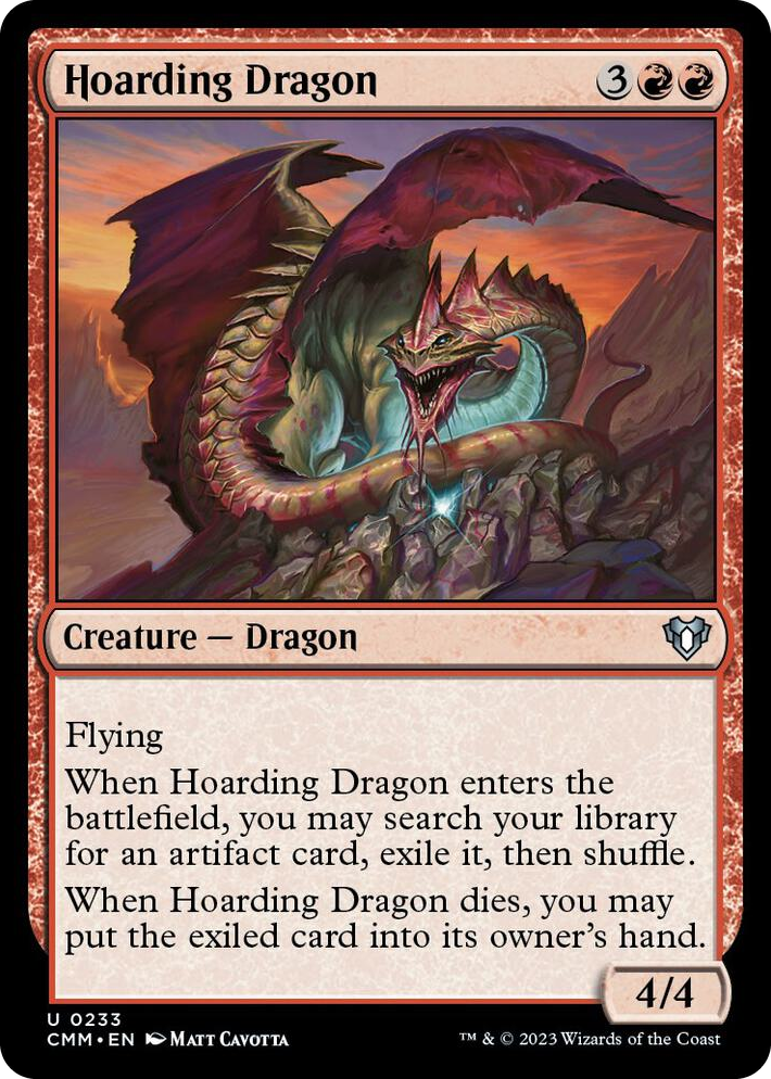 0233 Hoarding Dragon U Commander Masters