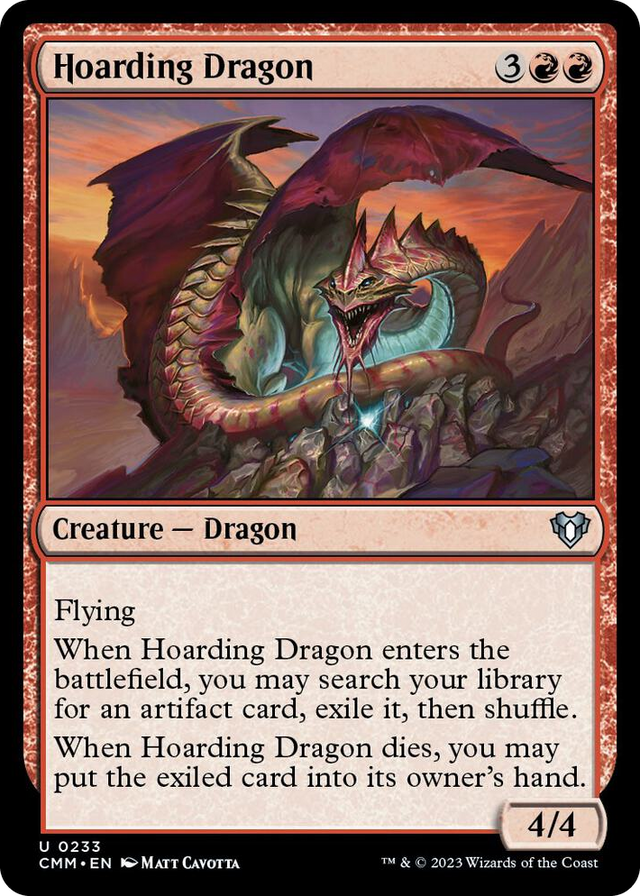 0233 Hoarding Dragon U Commander Masters